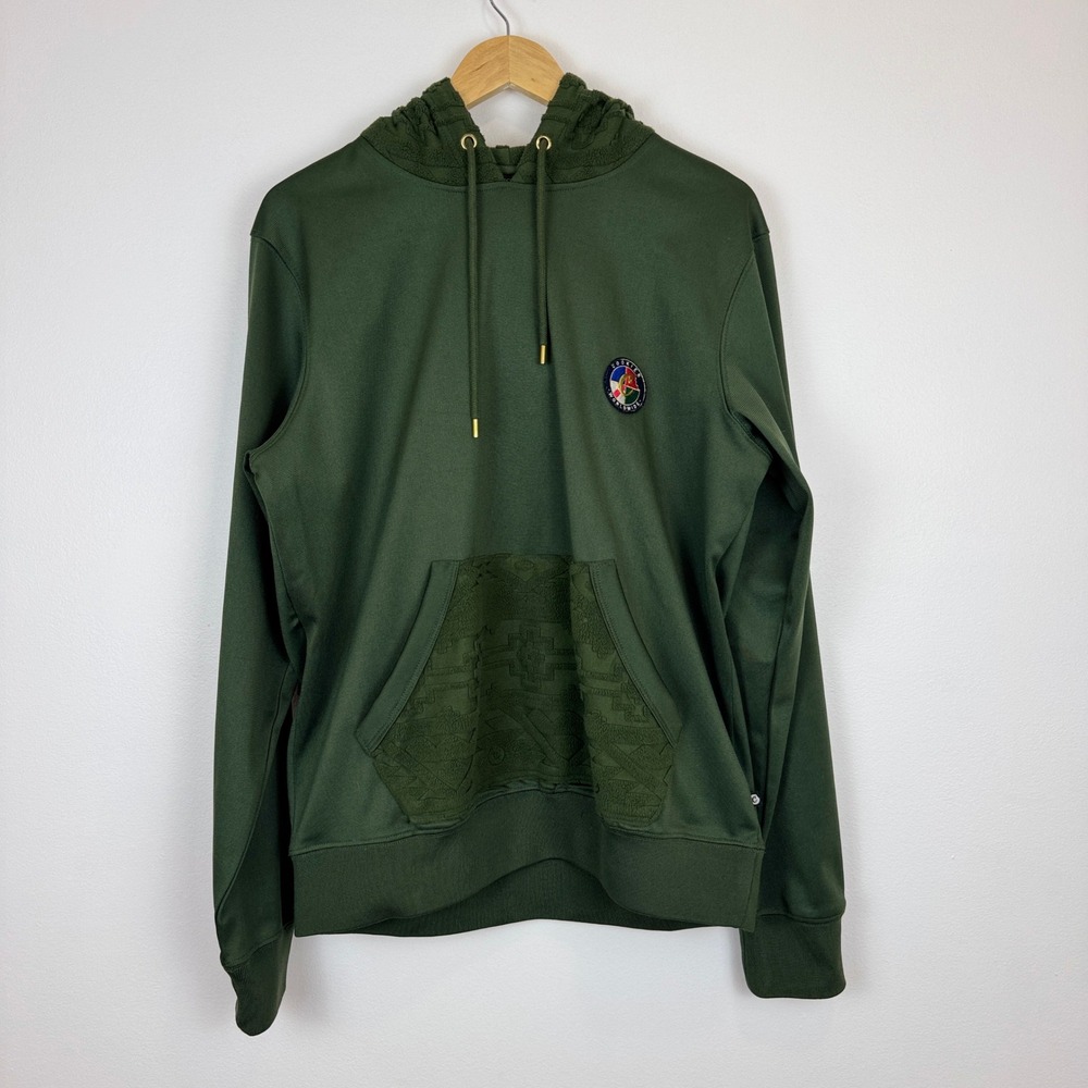 Cookies SF Tahoe Poly Knit‎ Hoodie Jacket Olive Green Mens Size M Streetwear